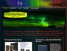 Tablet Screenshot of powergenx.com